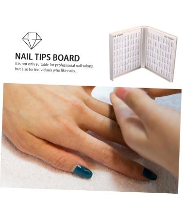  FRCOLOR FRCOLOR nail art pattern display board nail kit for girls 8-12 year old girls color teeth fake nails enamel nail polish donut nail display work paper - Buy Online on GoSupps.com