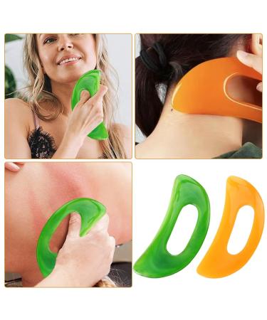 2 PCs Large Gua Sha Massage Device for Full Body Cellulite Relief Muscle Relaxation & Fatigue Removal - Ideal Massage Tool for Legs Back & Face - Buy Online on GoSupps.com