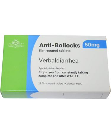 Prank Joke Pill Medication Tablet Box - Perfect Xmas Gift for Birthday, Secret Santa & April Fools! (Anti-Bollocks) - Buy Online on GoSupps.com