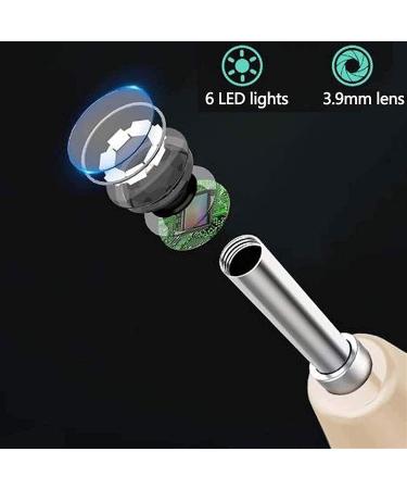 JYYBN Wireless Ear Wax Removal Endoscope with 6 LED Lights - Ear Cleaner and Otoscope for Home Use - Buy Online on GoSupps.com