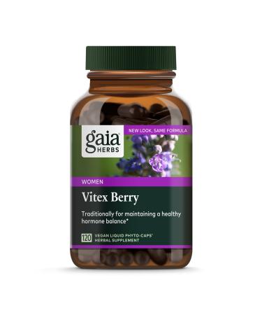 Gaia Herbs Vitex Berry for Women 120 Vegan Liquid Phyto-Caps