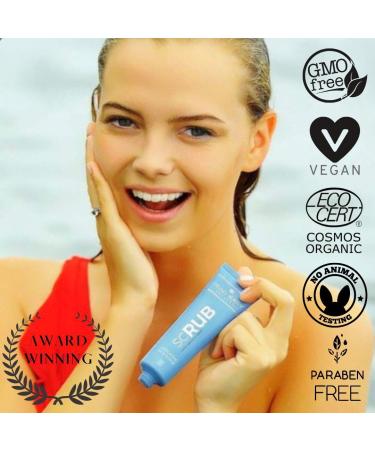 Organic Exfoliating Face Scrub - Icelandic Black Volcanic Sand & Rowanberries - Gentle Face Wash for All Skin Types - 2 Fl Oz - International Shipping Available - Buy Online on GoSupps.com