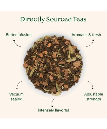 VAHDAM Th Chai pic la Cannelle | 100g Th en Vrac | Chai Indien Authentique avec Cannelle Cardamome & Clous de Girofle | Emball Sous Vide pour la Fra cheur - Buy Online on GoSupps.com