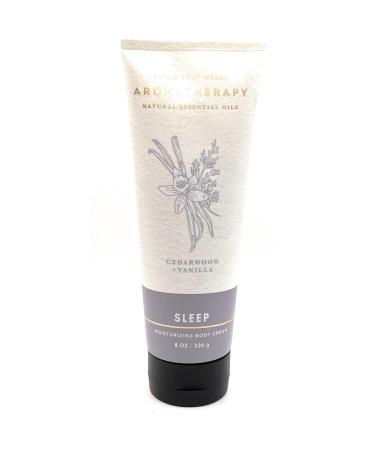 Bath & Body Works Aromatherapy Sleep Cedarwood + Vanilla Moisturizing Body Cream 8 Ounce