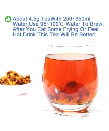 Buy Kunlun Snow Daisy Tea - Snow Chrysanthemum Herbal Tea for Low Blood Pressure & Weight Loss | 40g/1.4oz - Natural Chinese Flora - International Shipping Available - Buy Online on GoSupps.com