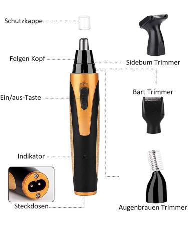 Professional Painless Nose Hair Trimmer for Men & Women | Electric Waterproof Dual Edge Blades - Ultimate Grooming Solution - Buy Online on GoSupps.com