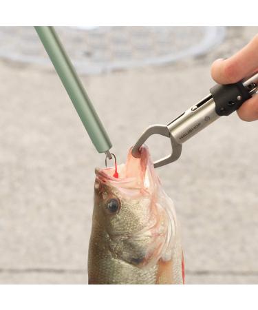 HASHOF 3PC Fishing Tool Kit: Stainless Steel Fish Lip Gripper, Aluminum Fishing Pliers, Hook Remover with Coiled Lanyard - Buy Online on GoSupps.com