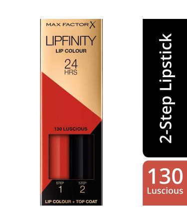 Max Factor Lipfinity Lip Color Luscious 130 - 24H Long-Lasting Lips with Nourishing Gloss Top Coat - Intense Color & Precise Applicator - Buy Online on GoSupps.com