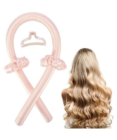 Heatless Curling Rod Headband Hair Curler Curlers to Sleep In No Heat Curl with Clips and Scrunchie Sleeping Curls Styling Tools for Long Medium