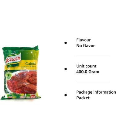 Knorr Nigerian Stock Cubes 400g - No Flavor - Pack of 1 - Buy Online on GoSupps.com