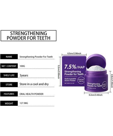 Remineralizing Dental Powder 100g Natural Whitening Beauty Products Powder for Sensitive Teeth Daily Use Night Bedtime Bath Home School Travel Vacation Camping Hotel Re - Buy Online on GoSupps.com