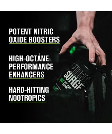 Jacked Factory Nitrosurge Max High Performance Pre Workout Powder - Pre Workout w/Nootropic Ingredients for Intense Focus Pumps & Energy (Electric Blue Raspberry 40sv & Cherry Bomb 40sv) - Buy Online on GoSupps.com