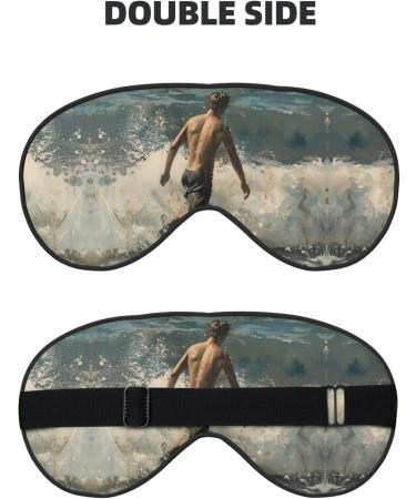 Beach Surf Print Double-Sided Eye Mask Soft and Light Blocking for Enhancing Sleep Quality - Buy Online on GoSupps.com