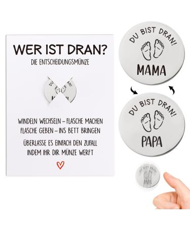 Pregnancy gift decision coin gifts for baby birth gift idea for expectant mothers of expectant fathers new dad mom mama baptism gifts young girls - Buy Online on GoSupps.com