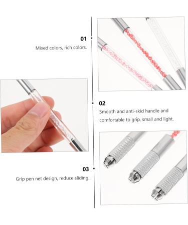 Ipetboom 18 Pcs Fruit Embroidery Pen Eyebrow Pen Eyebrow Embroidery Hand Tools Crystal Eyebrow Pen - Buy Online on GoSupps.com