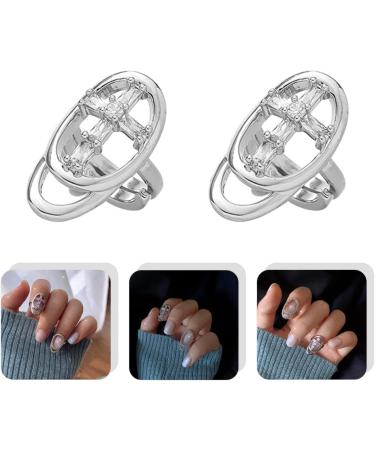 minkissy 1pc Fingernail Cover Copper Joint Ring Zircon Miss - Buy Online on GoSupps.com