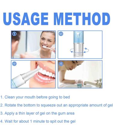  SBTRKT Gum Shield Gel Gum Instant Gel Teeth Whitening Essence Pen Teeth Whitening Gel Intensive Stain Removal Teeth Gum Regrowth Drops Teeth Whitening Foam Gum Recession Repair Deeply Cleaning Gums - Buy Online on GoSupps.com