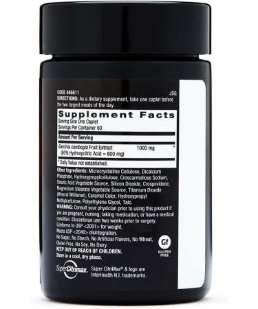 BodyDynamix Super Citrimax Garcinia Cambogia 60 Caplets - 30 Day Supply for Weight Loss Support - Buy Online on GoSupps.com