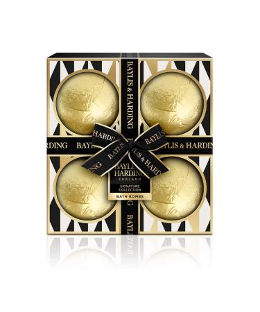 Baylis & Harding Sweet Mandarin & Grapefruit Signature Collection Luxury Bath Bomb Fizzers Gift Set (Pack of 1) - Vegan Friendly Luxury Essentials Bath Bomb Gift Set