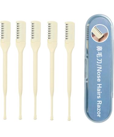 Nose Hair Cutting Guide Manual Nose Hair Trimmer5 Piece Double Sided Nasal Hair Shaver with Earwac Picker Grooming Supplies for Travel College Dormitory Home Business Travel - Buy Online on GoSupps.com