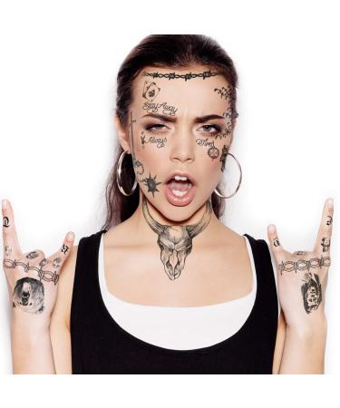 Skull Flail Circular Saw Hammer Temporary Tattoos 2020 | Hand & Face | Skin Safe | USA Made | Removable - Buy Online on GoSupps.com