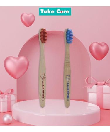 Hello Kitty Bamboo Children's Toothbrush (2-Pack) - Eco-Friendly Gentle on Gums 100% BPA-Free - Buy Online on GoSupps.com