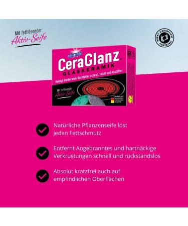 Abrazo CeraGlanz Glass Ceramic - 2 Scratch-Free Ceramic hob Cleaners/Germany - Buy Online on GoSupps.com