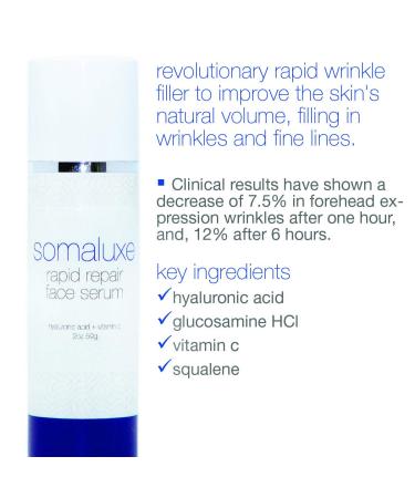 Somaluxe Rapid Wrinkle Filler with Hyaluronic Acid Plumping Spheres for Youthful Skin | 1oz | International Shipping Available - Buy Online on GoSupps.com