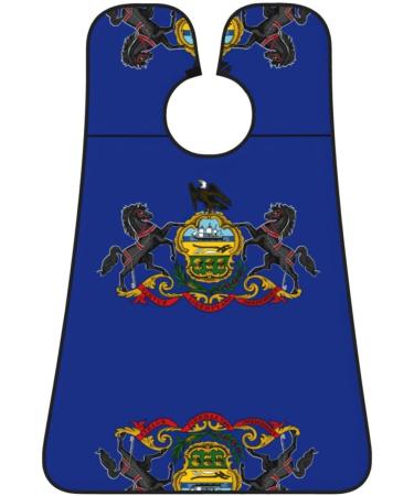 Pennsylvania State Flag Beard Bib Apron for Men - Ultimate Beard Hair Catcher for Shaving & Trimming - Buy Online on GoSupps.com