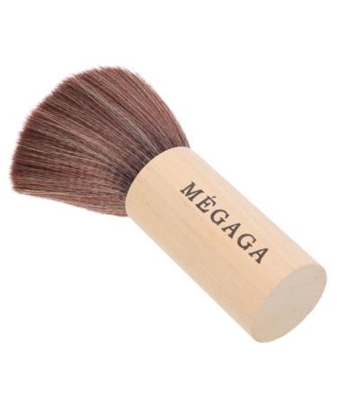 Didiseaon Record Cleaning Brush Makeup Wood Handle Brush Face Brush Foundation Makeup Brush Wooden Handle Facial Brush Blending Make up Brush Blush Brush Miss Metal Highlighter Mix