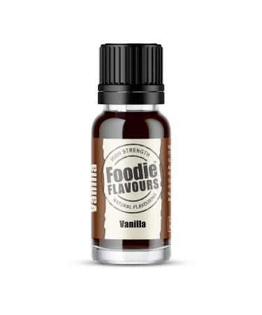 Vanilla Natural Food Flavouring 15ml - Foodie Flavours Vanilla 15 ml (Pack of 1)