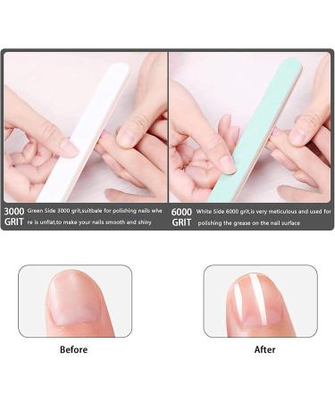 Manicure Nail File Kit Nail Cuticle Remover Kit Nail File and Buffer Set with Double-Sided Nail Files/Polishing Files/Cuticle Nippers/Pusher/PeelerToenail File - Buy Online on GoSupps.com