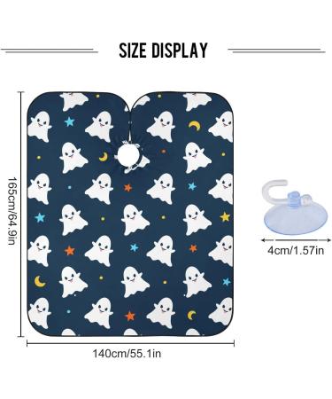 Waterproof Barber Cape - Colorful Halloween Ghost & Cheetah Hair Cutting Bib for Men & Women - Buy Online on GoSupps.com