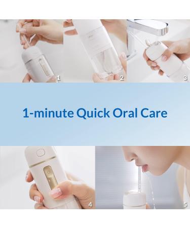 BIXDO Retractable Water Dental Flosser | Portable Cordless Oral Irrigator | 3 Pressure Modes | IPX7 Waterproof | Rechargeable for Gum & Orthodontic Care | Home & Travel Friendly - Buy Online on GoSupps.com