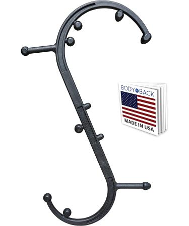 Body Back Buddy Classic - Trigger Point Massage Tool, Neck and Back Massager Handheld, Manual Self Massager, Massage Cane, Muscle Knot Remover with Instructions (Black Marbled) Black Marbled Single - Buy Online on GoSupps.com