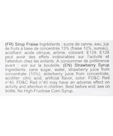 Maison Routin 1883 Strawberry Syrup 1000ml Pet Bottle - 1 Pack - Buy Online on GoSupps.com