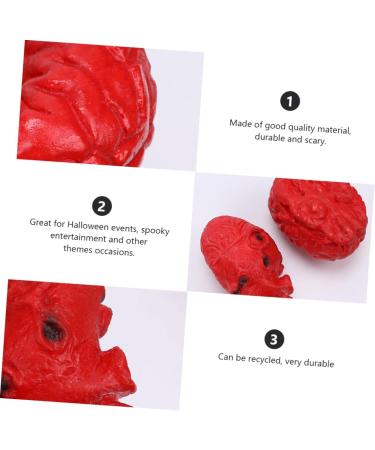 ABOOFAN 2 Pcs Simulated Organ Lunch Box Body Organs Props Fake Body Parts Cosplay Body Parts Halloween Realistic Heart Halloween Body Parts Halloween Decor Plastic Artificial Bloody - Buy Online on GoSupps.com