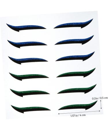 TOVINANNA 108 Pairs Glitter Eyeliner Double-sided Tape Glitter Eyelid Tape Applique Miss Sticker Double Eyelid - Buy Online on GoSupps.com