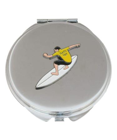 Surfer Compact Mirror Handbag Gift With Free Engraving 547