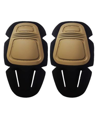 Wallfire Lightweight Wear-resistant Tactical Knee Pads Airsoft Multicam Military Accessories (Color : Tan)