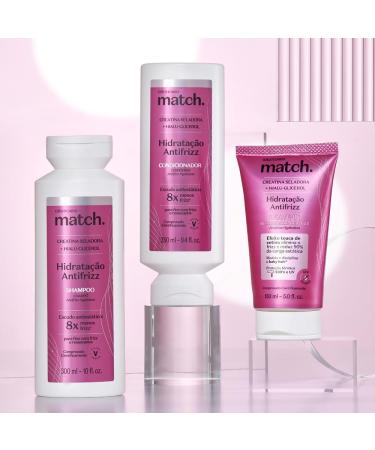  O BOTICARIO O Botic rio Match Leave-In Anti-Frizz Hydration with Glycerol & Vegan Hyaluronic Acid 150ml - Buy Online on GoSupps.com