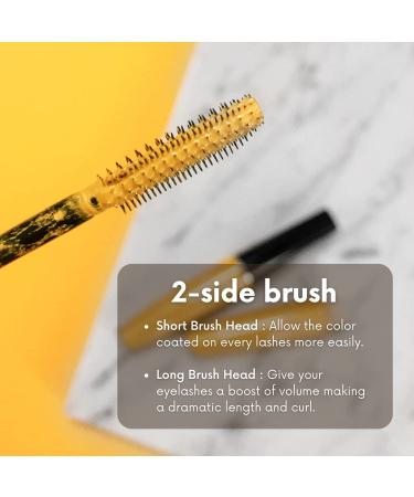 TSUVIMI 2 Sides Lengthening Mascara - Smudge-Proof & Waterproof Formula in Golden Brown | Ophthalmologist Tested, Hypoallergenic, Vegan & Cruelty Free - Buy Online on GoSupps.com