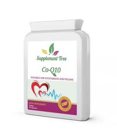 Co Enzyme Q10 CoQ10 300mg 60 Vegetarian Capsules | Trans from Naturally Fermented | Energy Heart Supplement | UK Manufactured GMP Guaranteed Quality