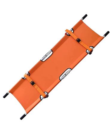 Portable Folding Stretcher Adjustable Length Simple Stair Stretcher Aluminum Alloy Patient Transport Flat Stretcher for Hospitals