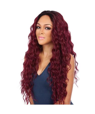 Shop Long Curly Fluffy European & American Wigs - Hot Red Light Brown & Dark Brown Options - Buy Online on GoSupps.com