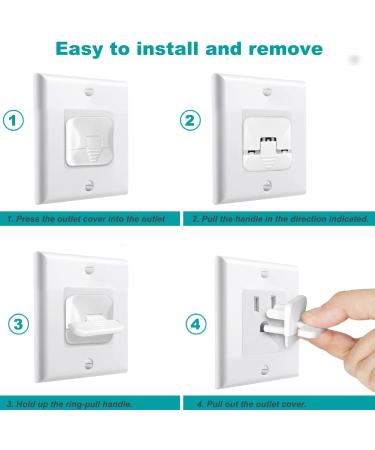 HiCanwn 50 Pack Outlet Covers Baby Proofing Plug Covers Child Proof Electrical Protector Safety Socket Covers Electric Outlet Pulg Covers for Baby Child White - Buy Online on GoSupps.com