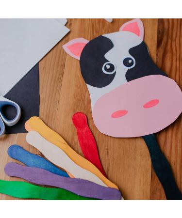 100 Jumbo Craft Popsicle Sticks for DIY Crafting - Natural Wooden Handles for Wedding Programs, Paint Mixing, Auction Bid Paddles - By Woodpeckers - Buy Online on GoSupps.com