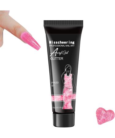 Glitter Gel Nail 15ml - Nail Extension Glue Gel | Glitter Nail Glue Gel Nail Strengthen Nails Art Manicure Tool High -Leveling Nail Repair Nail Extension Gel Uwariloy 07 - Buy Online on GoSupps.com