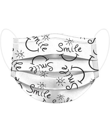 Genetic 10-Piece Adult Mouth Protection - One-Way 3-Layer Face Cover with Motif - Breathable Smile Print & Multi-Function Cloth Neck Gaiter - Size A-05 - Buy Online on GoSupps.com