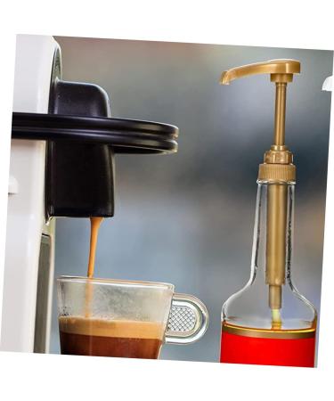 Cabilock 16 Pcs Syrup Extrusion Head Syrup Pump Lid Syrup Bottle Pump Ketchup Bottles Pump Coffee Pp Golden - Buy Online on GoSupps.com